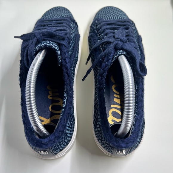 Sam Edelman Elena Baltic Navy Blue Sneakers Size 7.5 - Picture 9 of 12